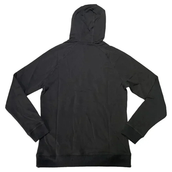 Natori Sathya Volcanic Ash Grey Relaxed Fit 1/4 Zip Hooded Mens Sweatshirt - Picture 11 of 11